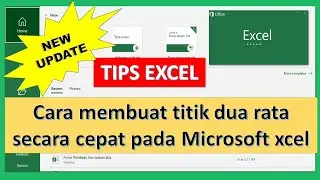 Cara membuat titik dua rapi dengan cepat pada Microsoft Excel #Shorts