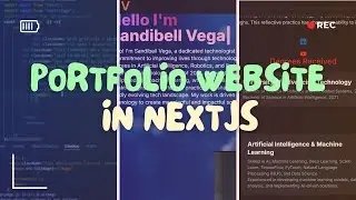 Watch Me Design And Build My Incredible Portfolio Site Using Next.js!