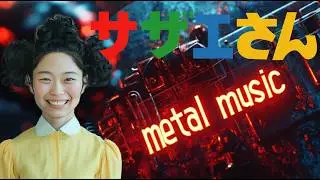 🤘もしサザエさんのテーマがヘヴィメタルだったら⚡🔥サザエさんテーマ曲を全力アレンジ🤘【AI制作MV】【フルバージョン】【アニソン×メタル】