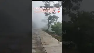 Going to Beautiful Village cold foggy weather so nice at Zamboanga Del Norte