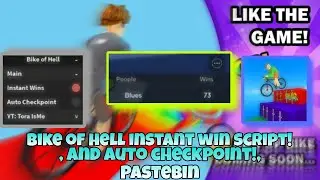 Bike Of Hell Super OP Script Auto Win Instant Win And Auto Checkpoint Very OP!! #roblox #bikeofhell