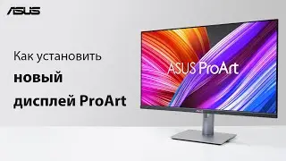 Как установить новый дисплей ProArt