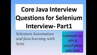 Core java interview questions and answers for selenium testers- Part1 