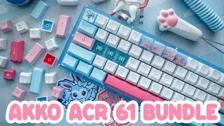 Sylveon Keyboard // AKKO ACR 61 Mechanical Keyboard Bundle + CS Jelly Blue Tactile Switches