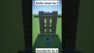 I Built Archer Tower From CoC into Minecraft #clashofclans #minecraft