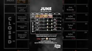 🎵 LIVE MUSIC & 🍽 SPECIALS IN JUNE 😎 #kwawesome