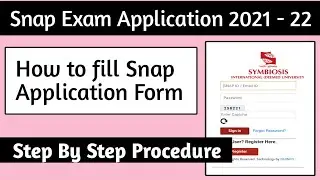 Snap 2021 registration started| How to fill snap application form 2021| Snap Exam 2021