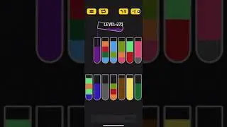 Прохождение Water Sort Puzzle level 273 👍🏻👍🏻👍🏻