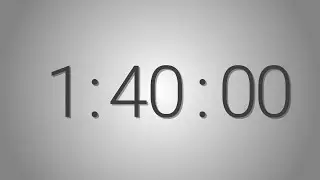 100 Minutes (1hr. 40min.) countdown Timer - Beep at the end | Simple Timer (one hundred min)