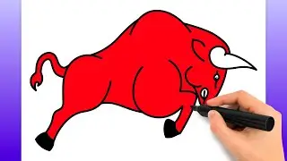 Cómo Dibujar Un Toro Embistiendo | Tutorial De Dibujo Fácil Paso A Paso