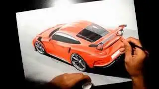 Porsche 911 (991) GT3 RS Drawing