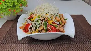 Chic salad for the holiday table! Very tasty, fresh and hearty!