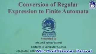 TC: Conversation of Regular Expression to Finite Automata.