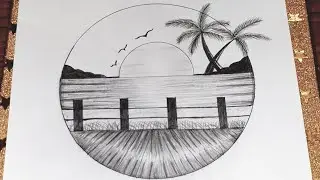 Easy circle drawing || Circle drawing for bigenners || Pencil drawing in circle step by step