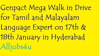 Genpact Mega Drive in Hyderabad