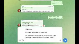 How to create interactive welcome messages with buttons in your Telegram community using Rose bot.