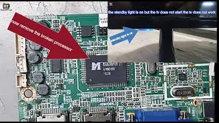 the standby light is on but the tv does not start the tv does not work  change processor MSD6306PUS
