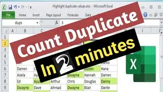 How to Count duplicate in a list//how to check duplicate data in excel//Duplicate in GoogleSheet