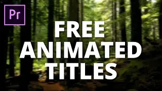 FREE Cinematic Animated Titles for Premiere Pro | MarioTech