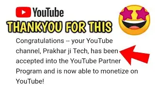 Finally my YouTube channel got monetized 🤑🥳 | Thank you so much Doston 😘❤