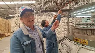 WE TEACH STEEL WEAVING FABRICS CIRCULAR MACHINE TEXTILE FACTORY ECUADOR