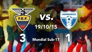 (Relato) Ecuador 3 - 1 Honduras - Mundial Sub-17 Chile 2015