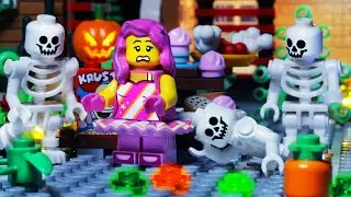 Lego City Skeleton Attack - Halloween Stop Motion
