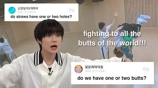 Just TXT arguing over straws and butts at 1am on weverse