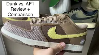 Undefeated x Nike Dunk Low Canteen & Air Force 1 Low Ballistic - Detailed Review + Comparison
