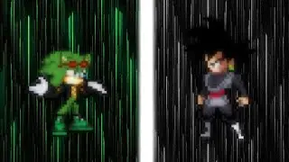 SCOURGE VS GOKU BLACK (Archie Sonic Comics VS Dragon Ball Super) [SPRITE ANIMATION]