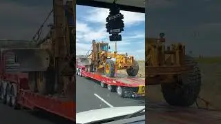 американский старый грейдер едет на реставрацию 😱