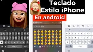 TECLADO ESTILO IPHONE EN ANDROID 😍😍🥰|Emoji iOS 16+FONT 2023 #tecladoios #tecladoiphone