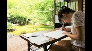 Shakyo (Sutra copying) experience