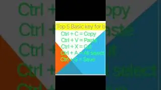 Top 5 Shortcut keys for beginners 😱।। टॉप 5 शॉर्टकट 🗝️ फोर बेजिनियर्स