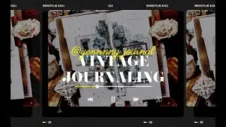 ▪️4K ASMR vintage journaling▪️나름 고딕▪️빈티지다꾸▪️