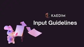 Input Guidelines | Kaedim