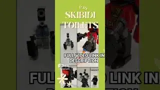 Top 10 Skibidi Toilet Characters In LEGO #lego#skibidi #buildinglegend #dafagboom