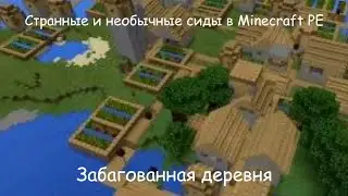 Странные и необычные сиды в Майнкрафт ПЕ #1 Забагованная деревня