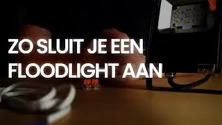 Zo sluit je een RGB CCT LED-floodlight aan