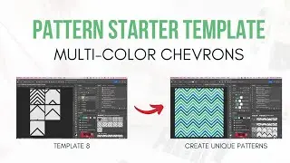 Chevron Pattern Starter Template for Photoshop - Version 8