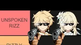 Ranking Genshin Characters RIZZ