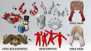 GET NEW ROBLOX FREE ITEMS, FREE HAIRS & EMOTES 🤩🥰