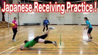 Japanese professional players' receiving practice【volleyball】