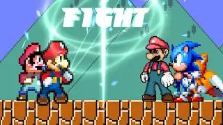 SUPER BETTER MARIO AND POWERSTAR MARIO DESTROYS MUGENS IN SURVIVAL MODE UNTIL IT CRASHES!