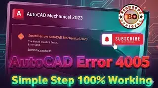 Solve Solution-AutoCAD Mechanical 2023 Error 4005 solve / how to fix autocad,error 4005 autocad 2023