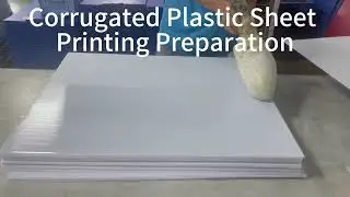 Applying pp water helps corrugated plastic board printing
