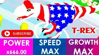 Dinosaur Rampage - T-REX | Power 666 | Speed Max | Growth  Max | Gameplay