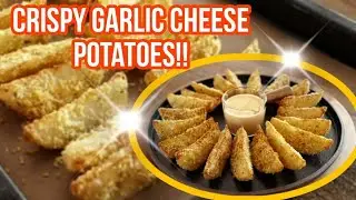 Crispy Garlic Cheese Potatoes!!