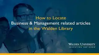 How to Locate Research Articles on a Business Topic.