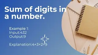 #sum_digits_given_number || sum of digits codechef solution || sum of digits using while loop